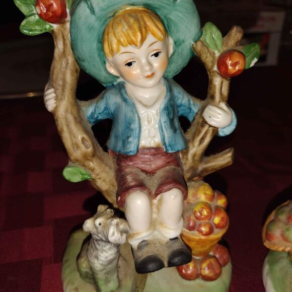 🙂Homco Home Interiors Pair Of Boy And Girl Figurines - Picture 3 of 7